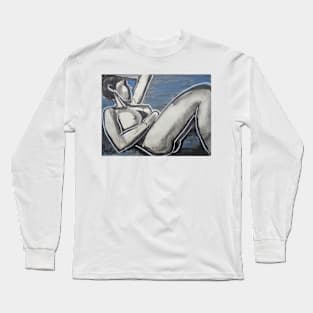 Peaceful Evening - Female Nude Long Sleeve T-Shirt